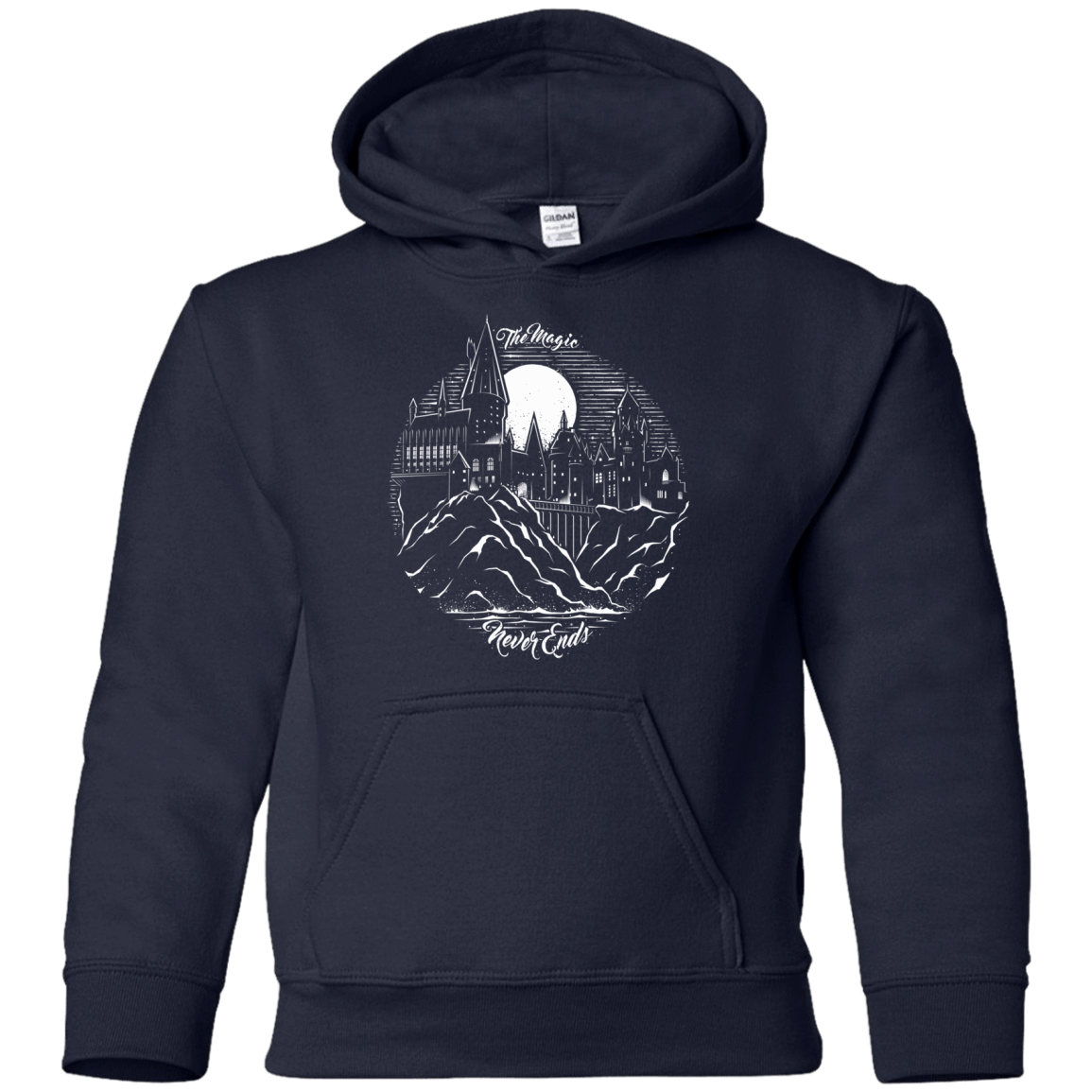Sweatshirts Navy / YS The Magic Never Ends Youth Hoodie