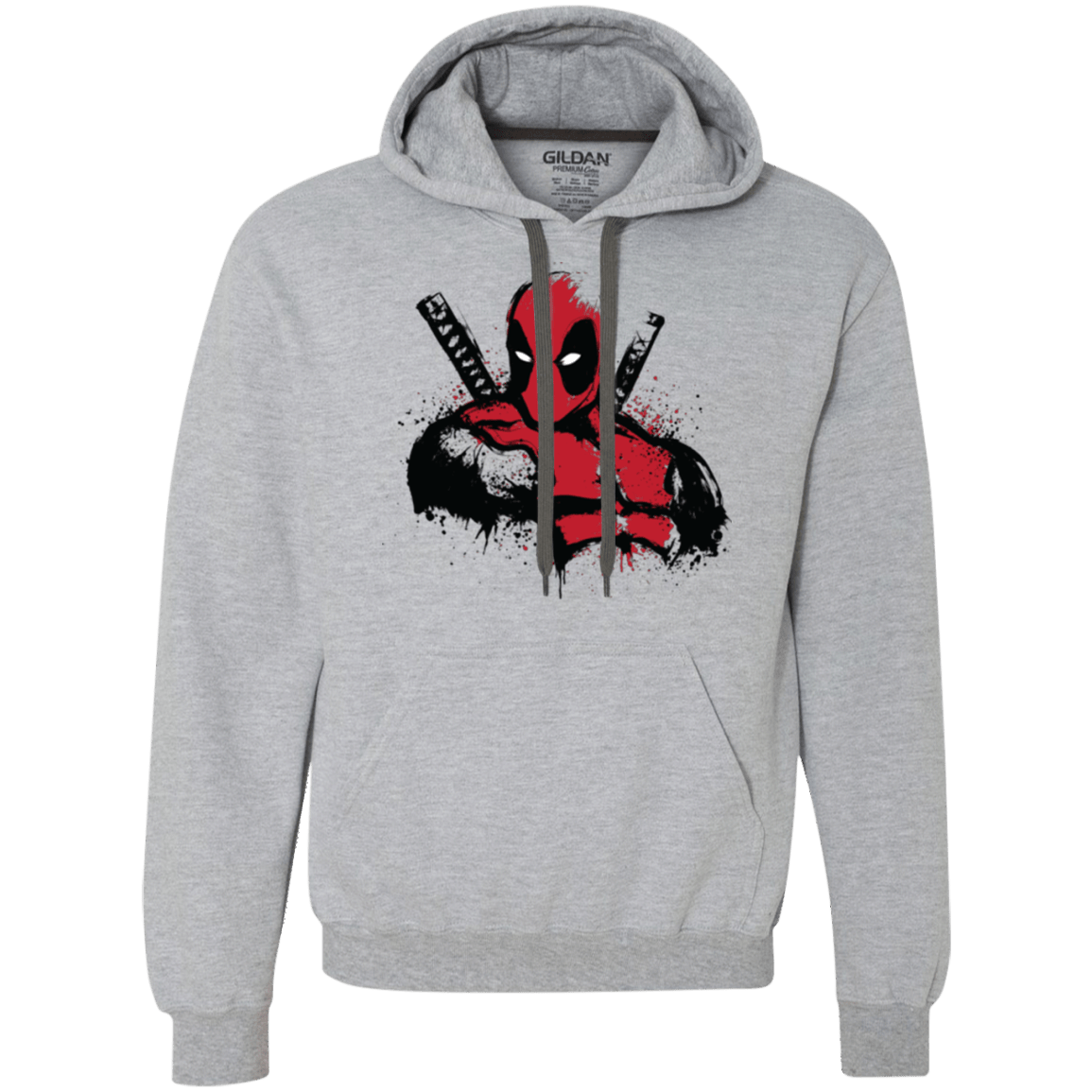 Sweatshirts Sport Grey / Small The Merc in Red Premium Fleece Hoodie