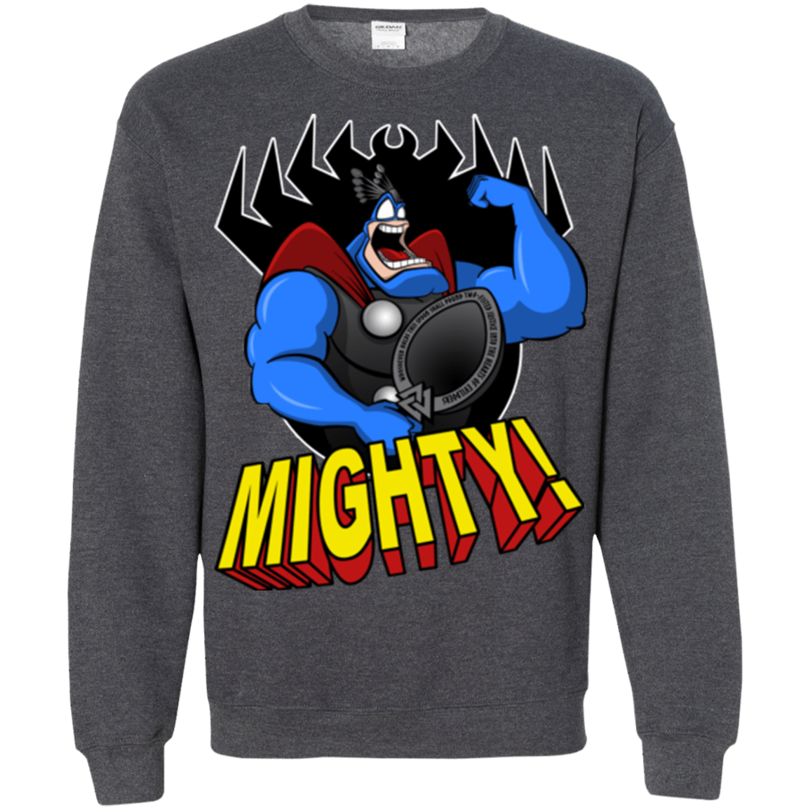 Sweatshirts Dark Heather / Small The Mighty Tick Crewneck Sweatshirt
