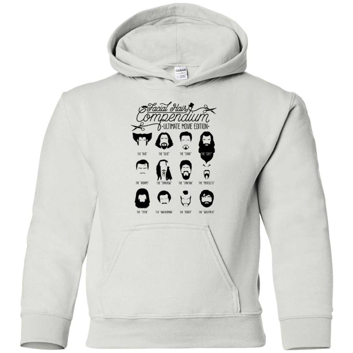 Sweatshirts White / YS The Movie Facial Hair Compendium Youth Hoodie