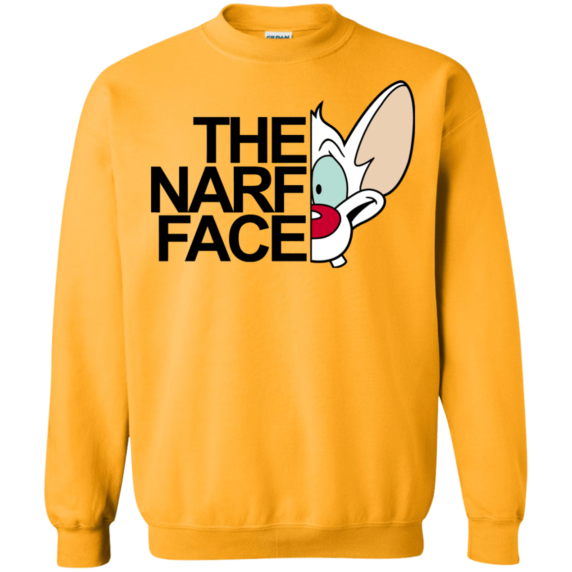 Sweatshirts Gold / S The Narf Face Crewneck Sweatshirt