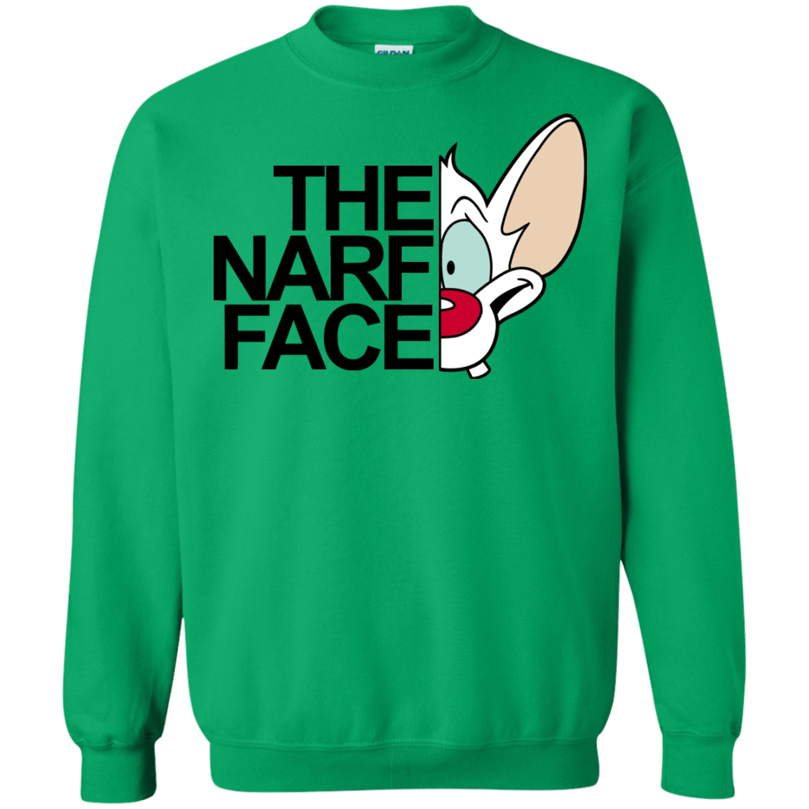 Sweatshirts Irish Green / S The Narf Face Crewneck Sweatshirt