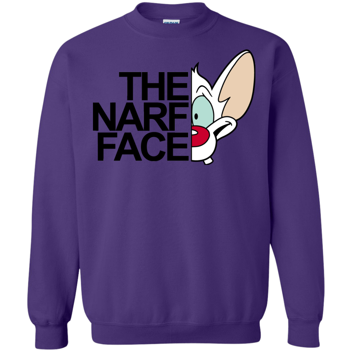 Sweatshirts Purple / S The Narf Face Crewneck Sweatshirt
