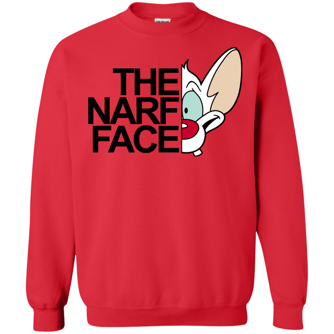 Sweatshirts Red / S The Narf Face Crewneck Sweatshirt