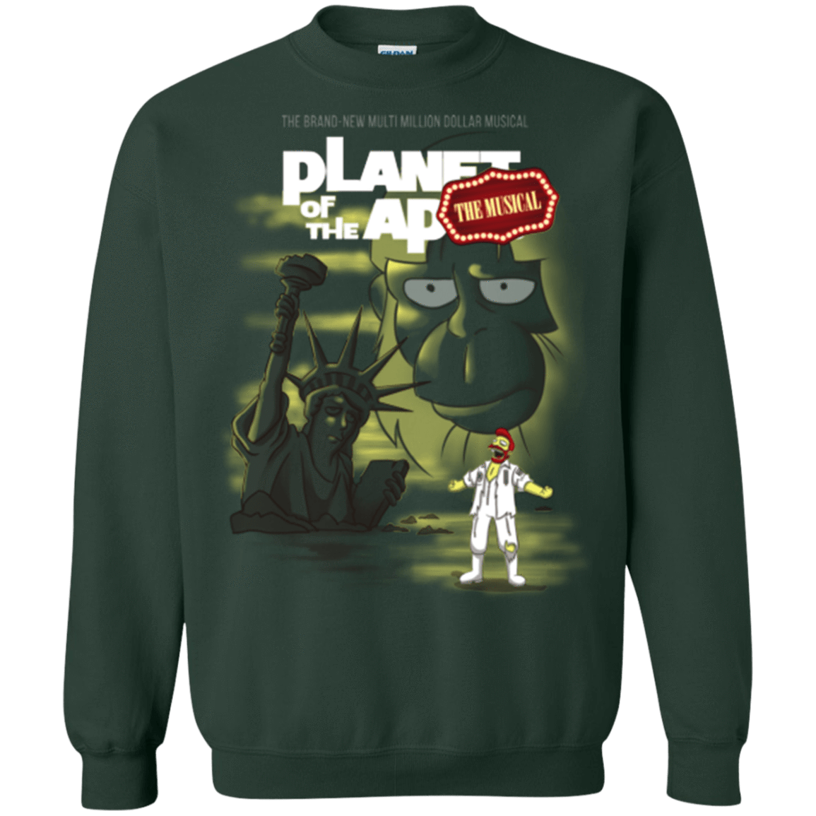 Sweatshirts Forest Green / Small The new multimillion dollar musical Crewneck Sweatshirt