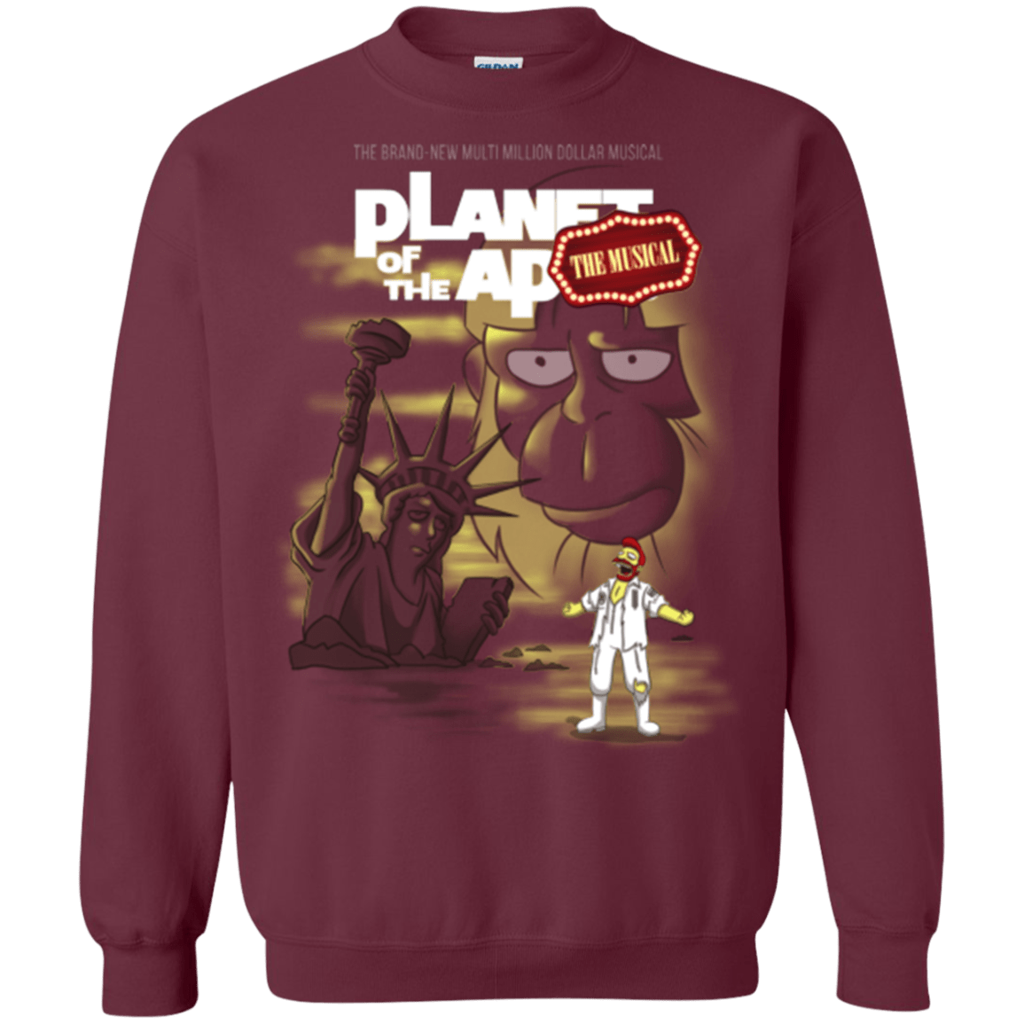 Sweatshirts Maroon / Small The new multimillion dollar musical Crewneck Sweatshirt