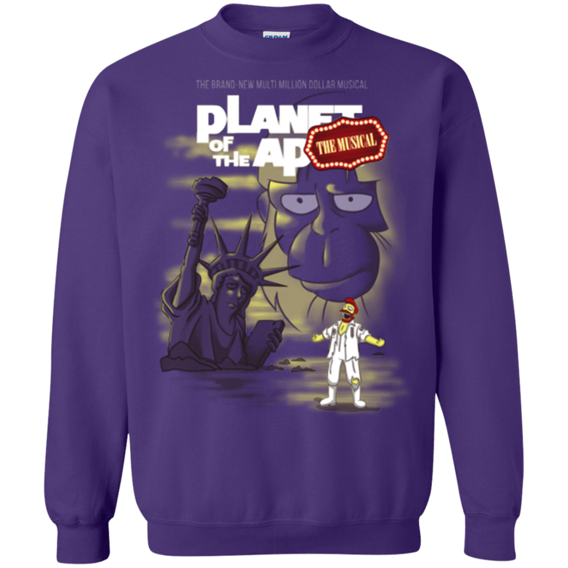 Sweatshirts Purple / Small The new multimillion dollar musical Crewneck Sweatshirt
