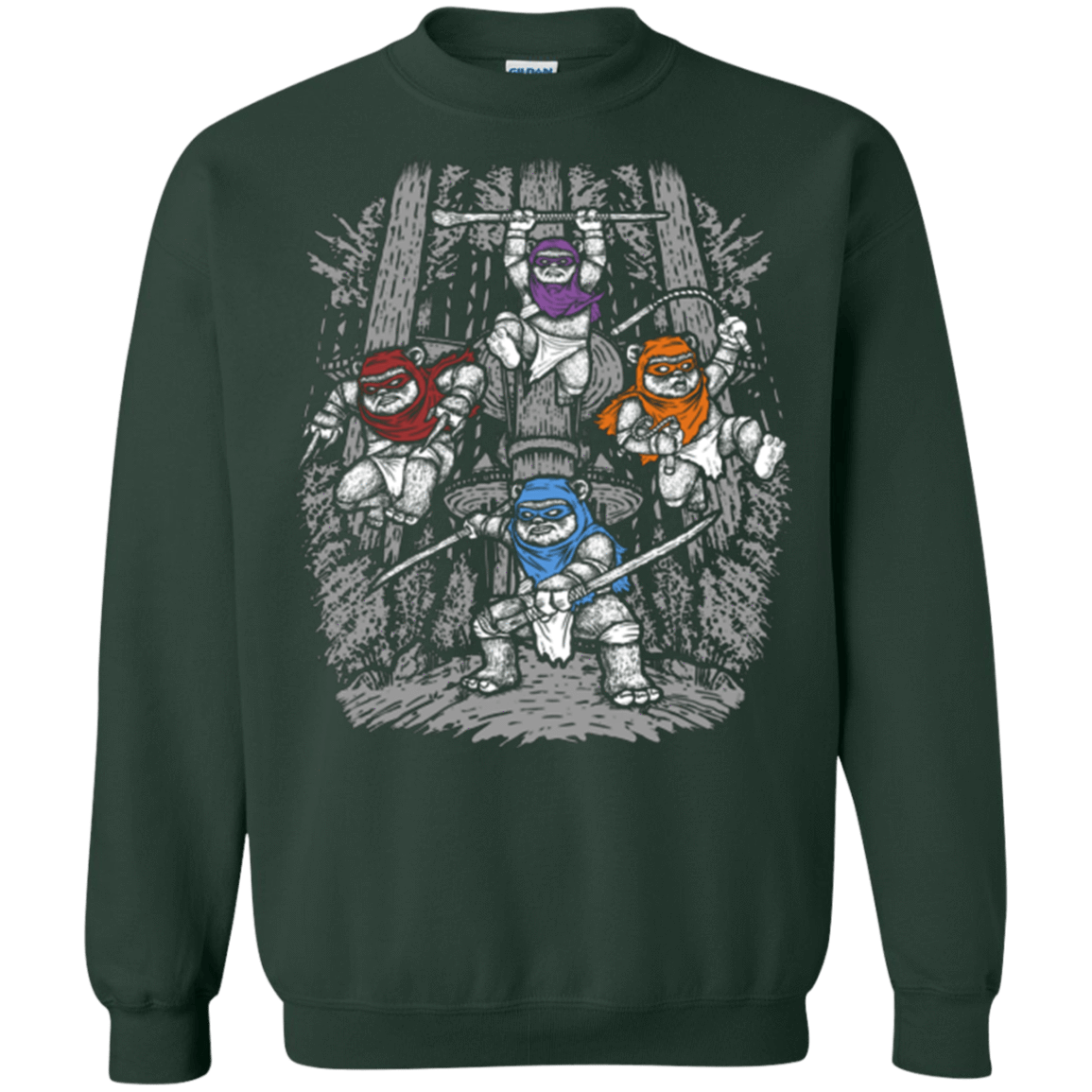 Sweatshirts Forest Green / Small The Ninja Savages Crewneck Sweatshirt