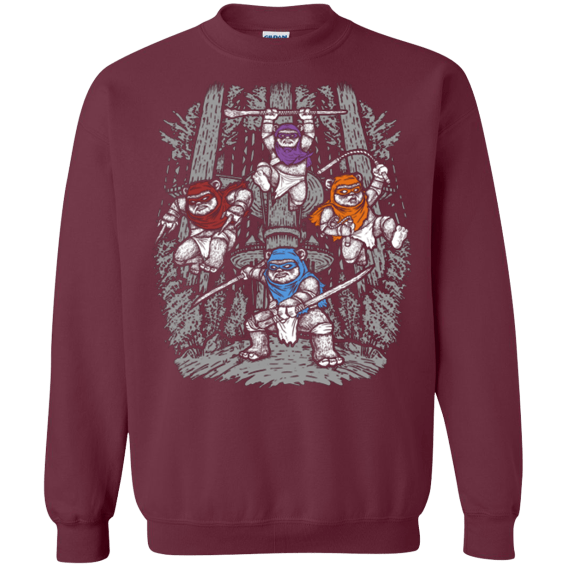Sweatshirts Maroon / Small The Ninja Savages Crewneck Sweatshirt
