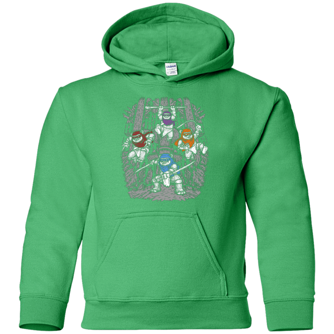 Sweatshirts Irish Green / YS The Ninja Savages Youth Hoodie