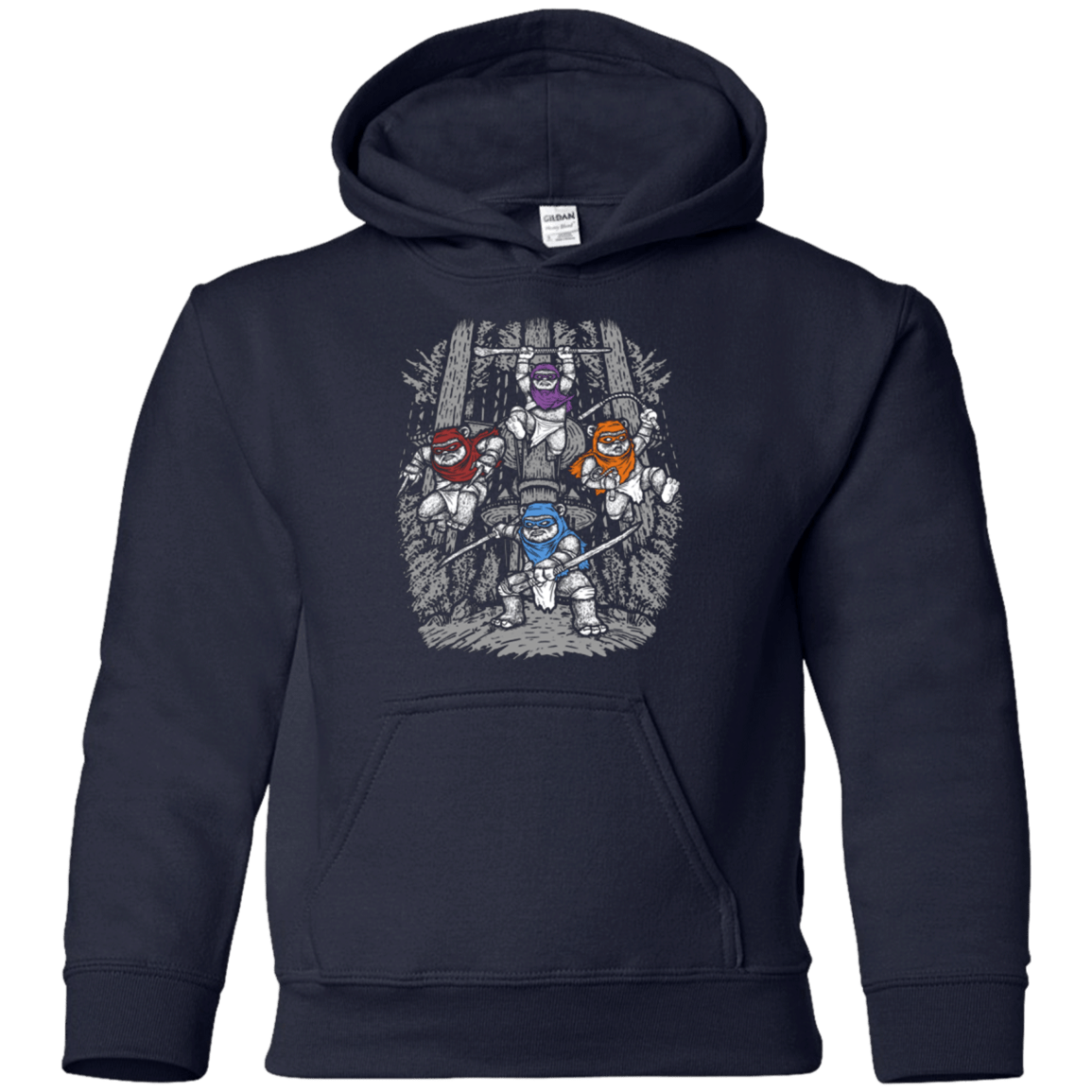 Sweatshirts Navy / YS The Ninja Savages Youth Hoodie