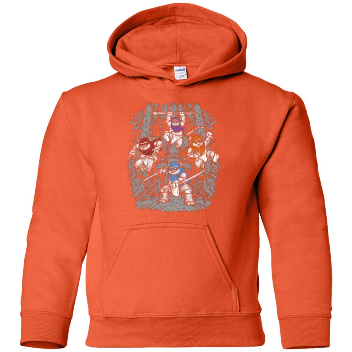 Sweatshirts Orange / YS The Ninja Savages Youth Hoodie