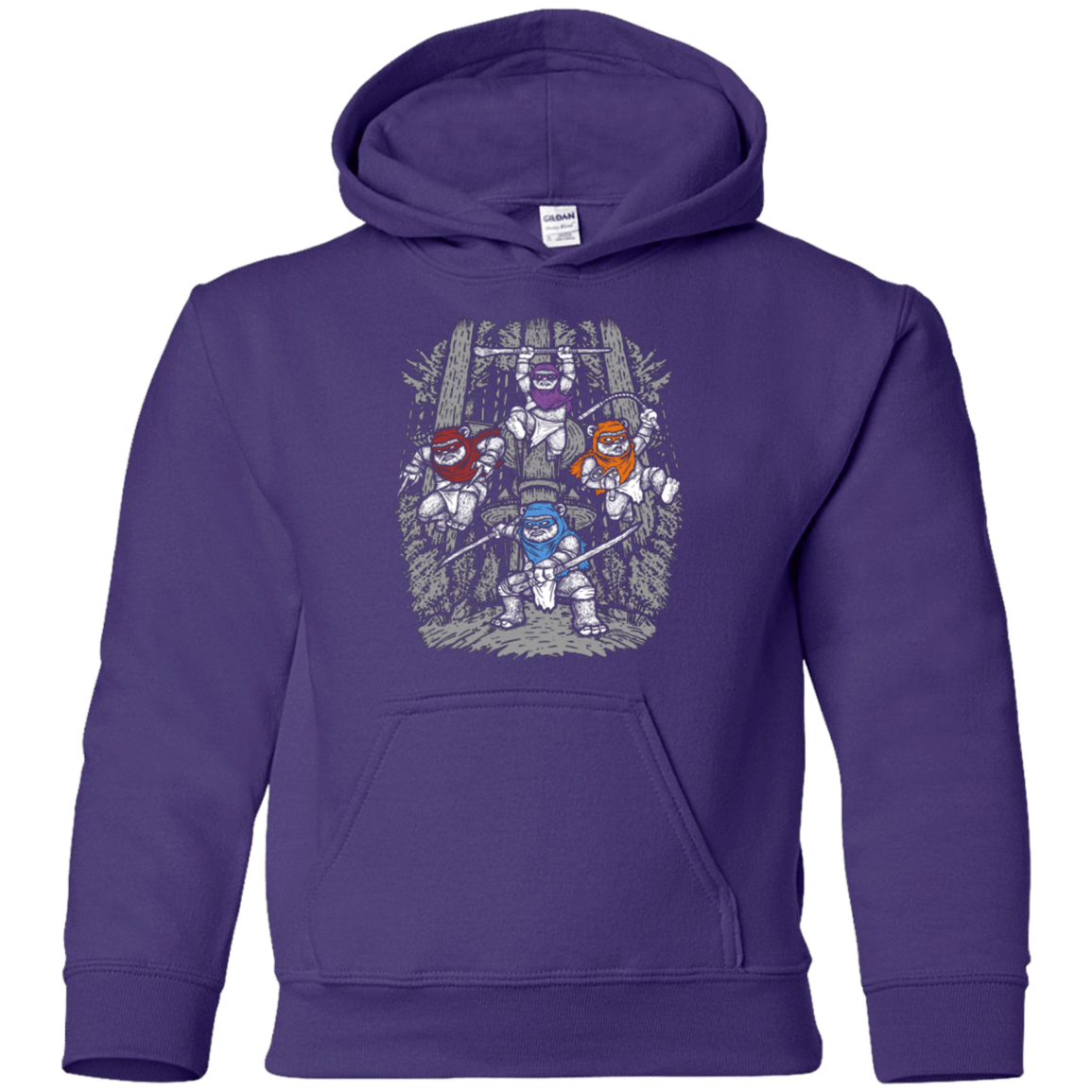 Sweatshirts Purple / YS The Ninja Savages Youth Hoodie