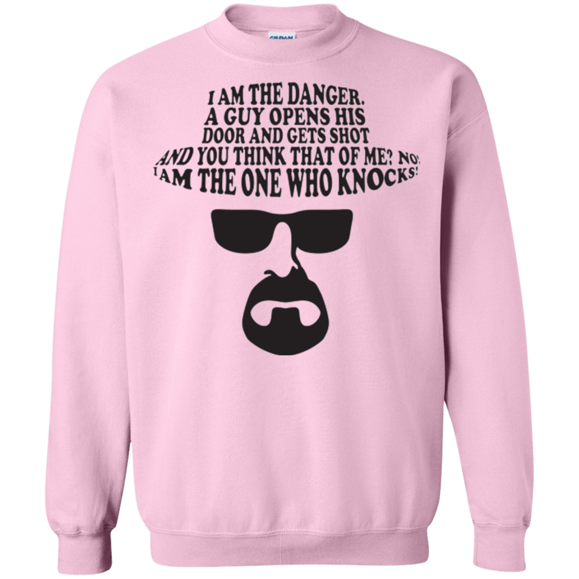 Sweatshirts Light Pink / Small The One Who Knocks Crewneck Sweatshirt