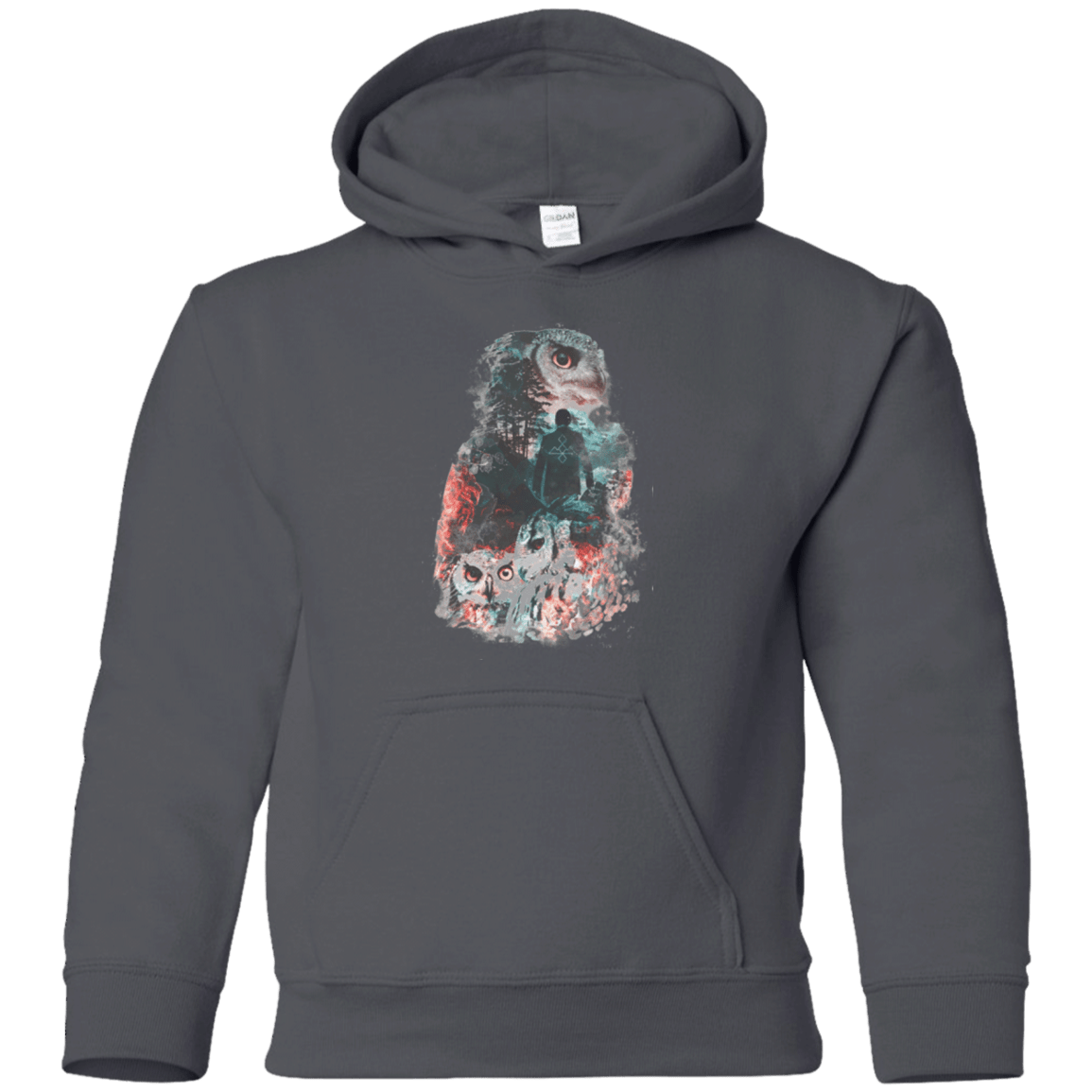 Sweatshirts Charcoal / YS The Owls are Not What They Seem Youth Hoodie
