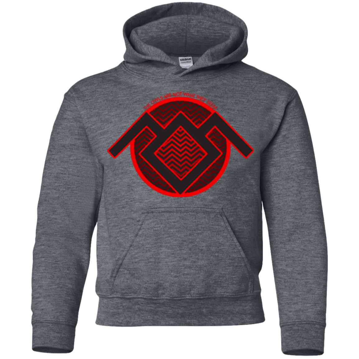 Sweatshirts Dark Heather / YS The Owls are Not what they Seem Youth Hoodie