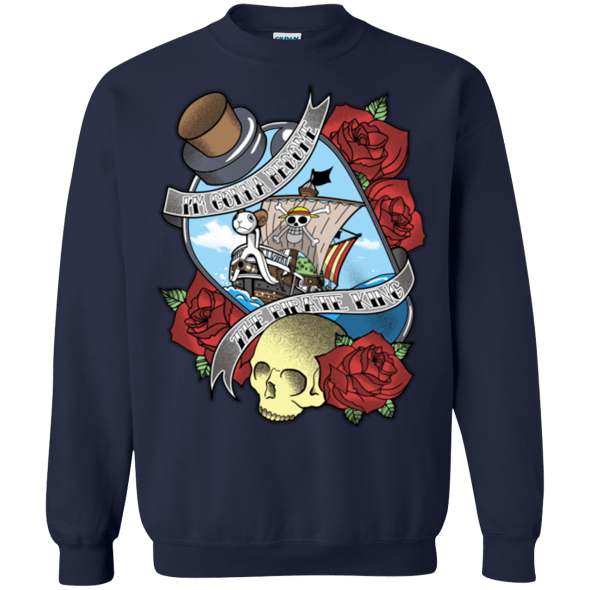 Sweatshirts Navy / Small The Pirate King Crewneck Sweatshirt