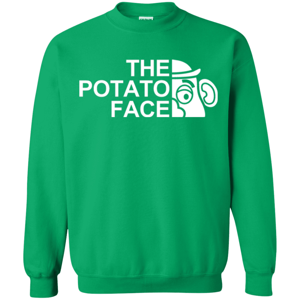 Sweatshirts Irish Green / Small The Potato Face Crewneck Sweatshirt