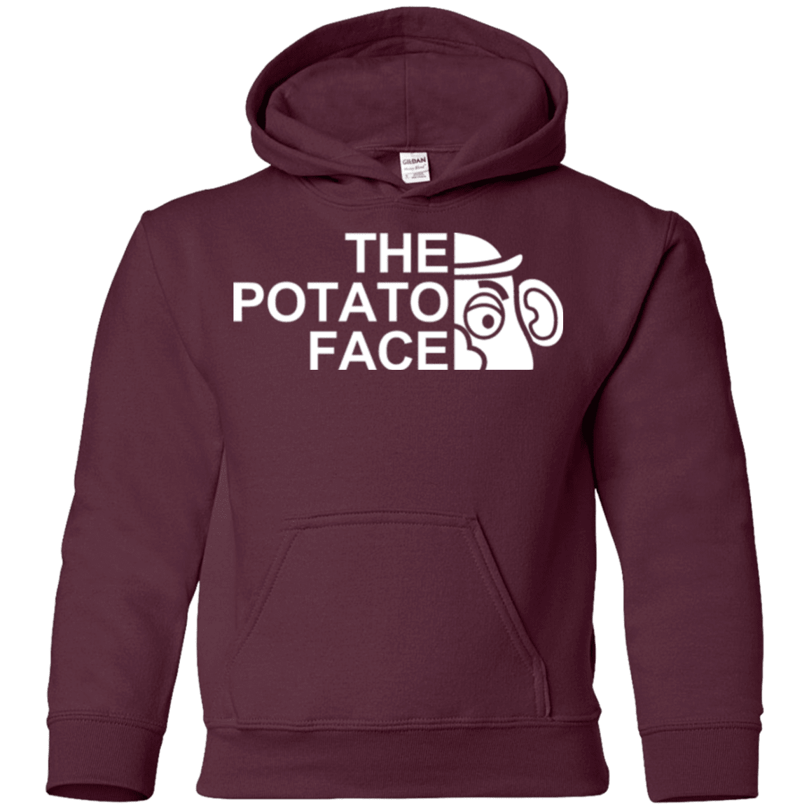 Sweatshirts Maroon / YS The Potato Face Youth Hoodie