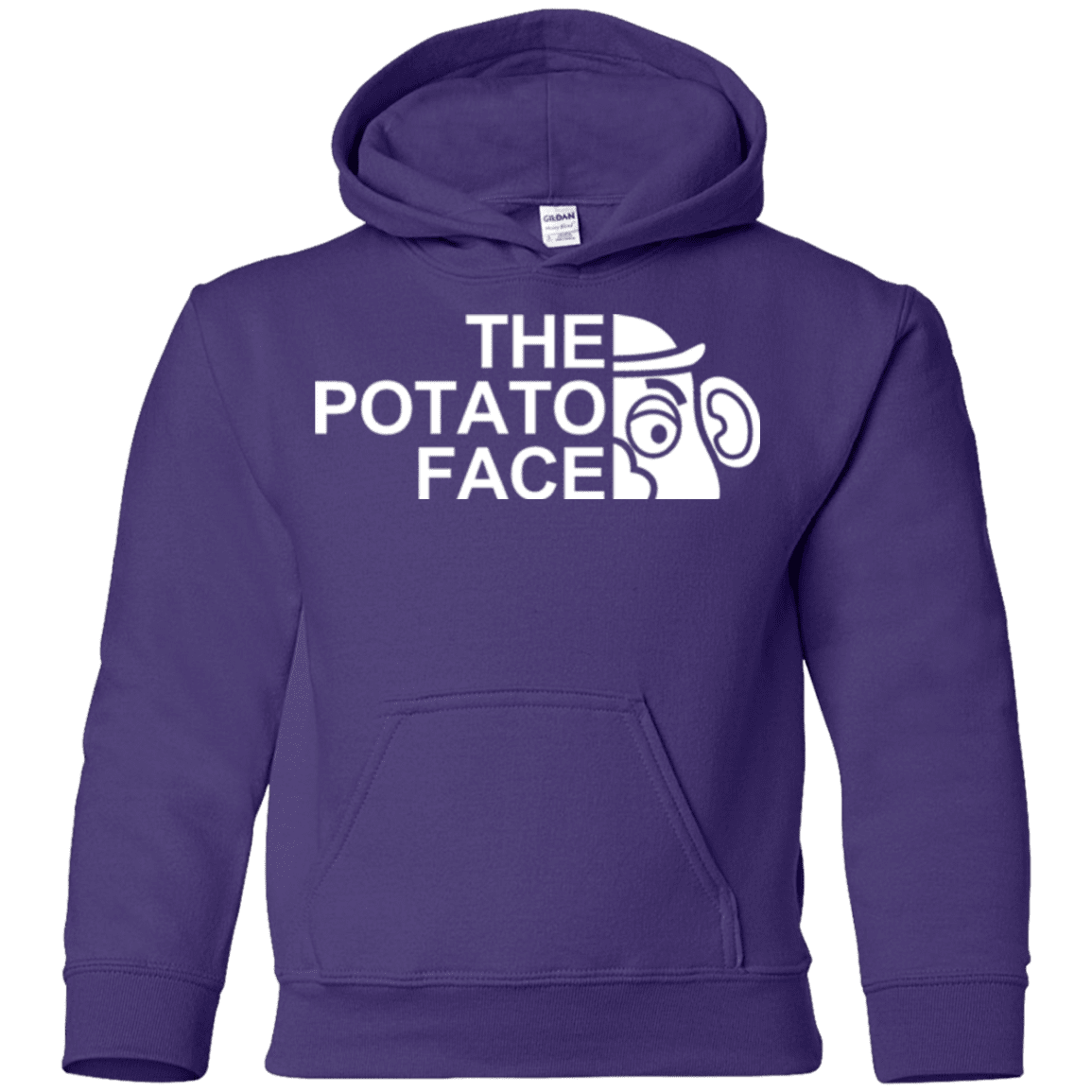 Sweatshirts Purple / YS The Potato Face Youth Hoodie