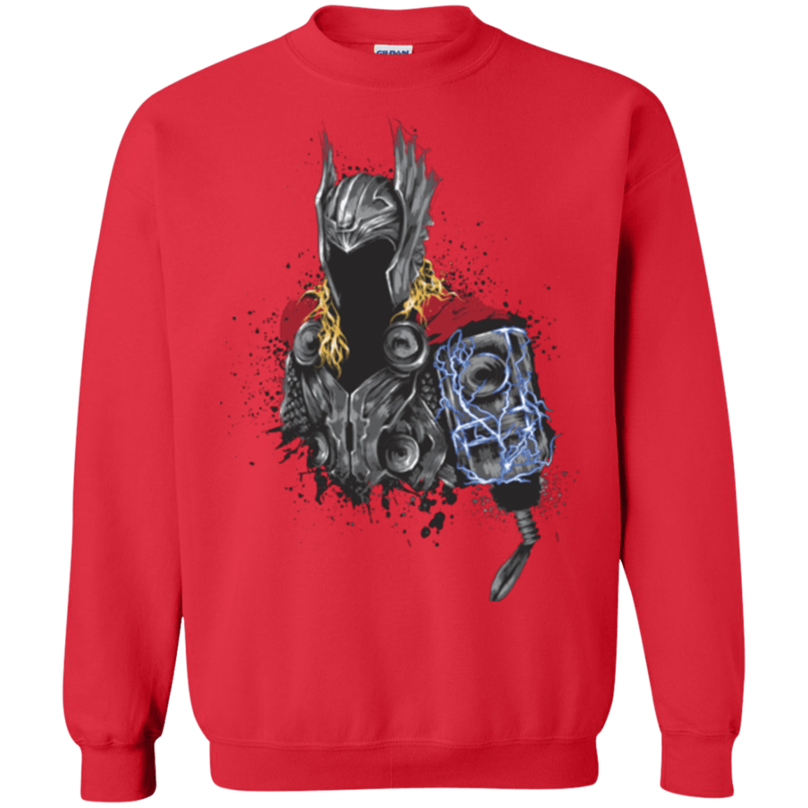Sweatshirts Red / S The Power of Thunder Crewneck Sweatshirt