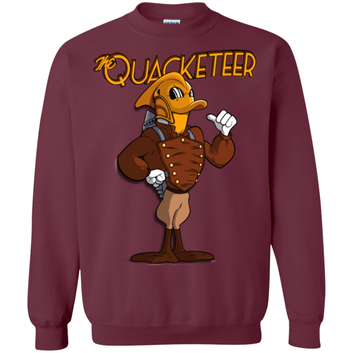 Sweatshirts Maroon / Small The Quacketeer Crewneck Sweatshirt