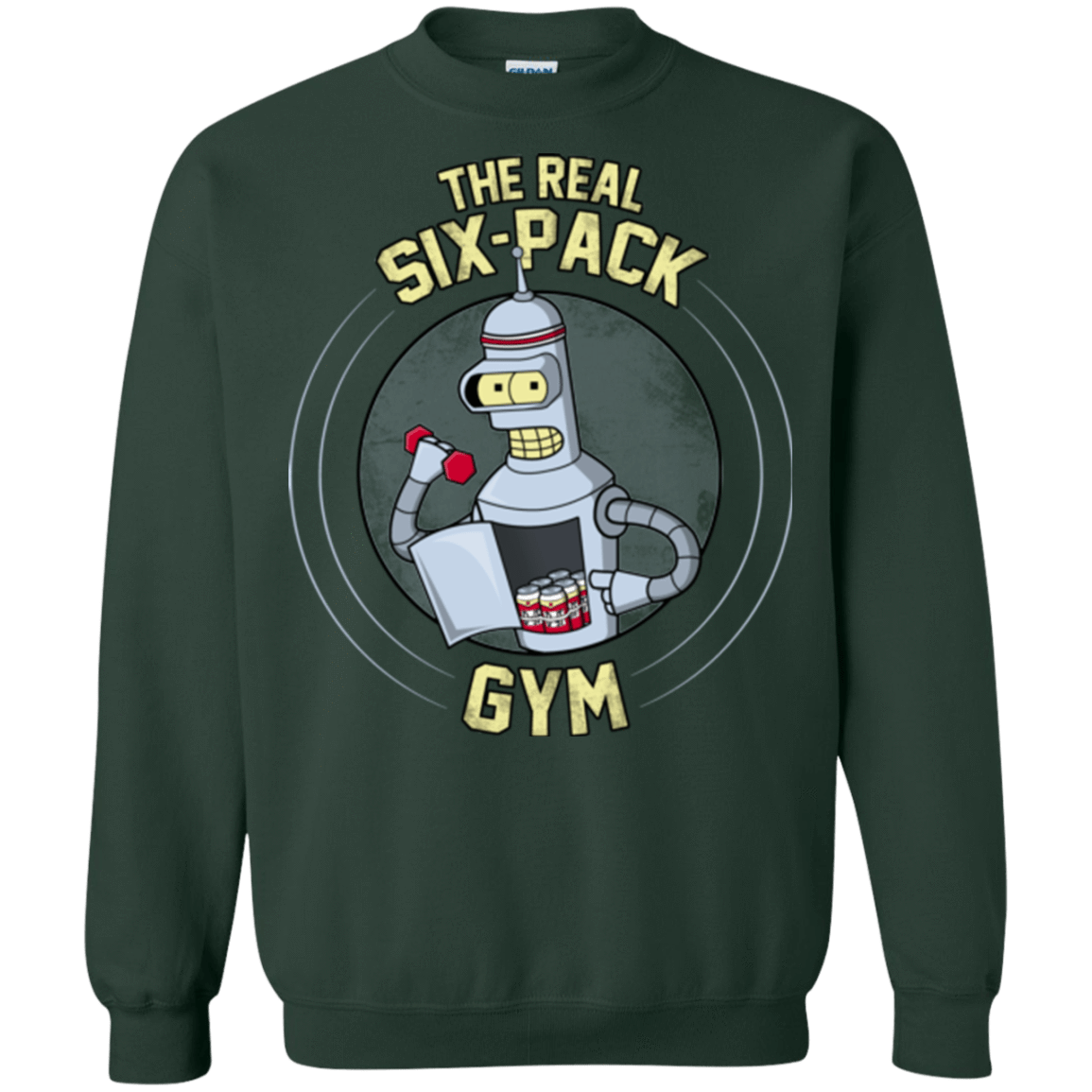 Sweatshirts Forest Green / Small The Real Six Pack Crewneck Sweatshirt