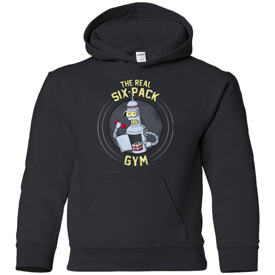 Sweatshirts Black / YS The Real Six Pack Youth Hoodie