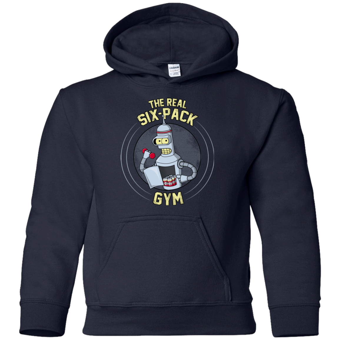 Sweatshirts Navy / YS The Real Six Pack Youth Hoodie