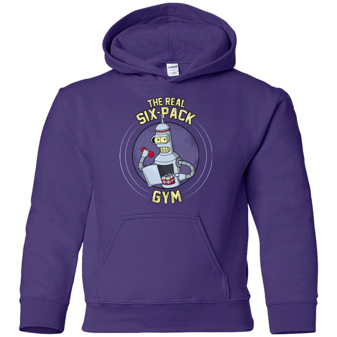 Sweatshirts Purple / YS The Real Six Pack Youth Hoodie