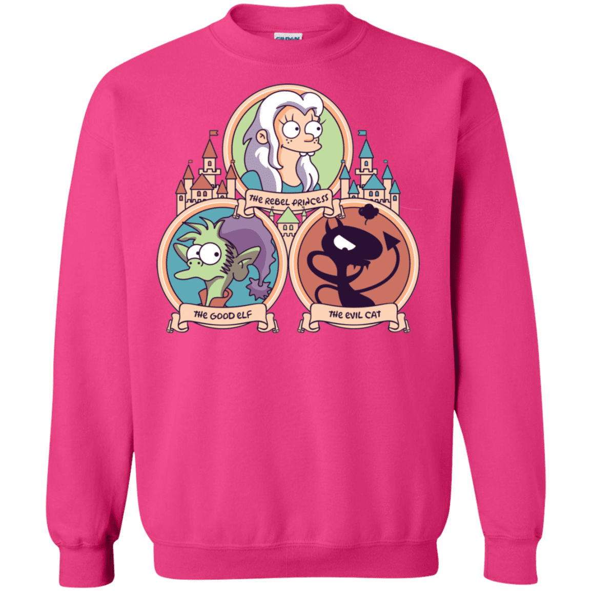 Sweatshirts Heliconia / S The Rebel, the Good and Evil Cat Crewneck Sweatshirt