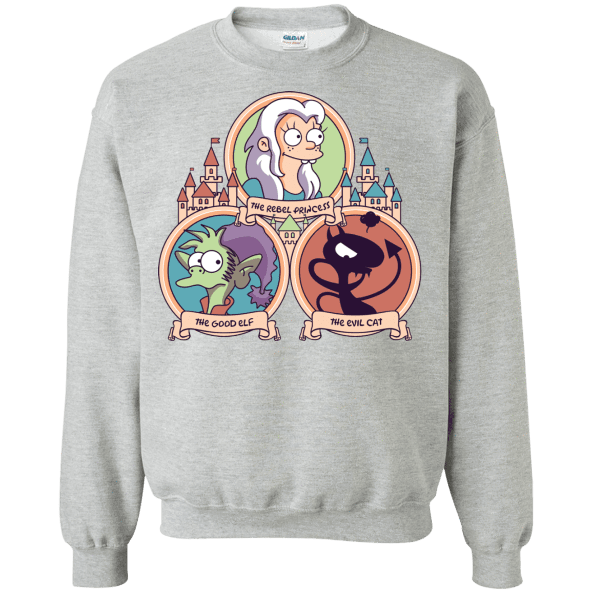 Sweatshirts Sport Grey / S The Rebel, the Good and Evil Cat Crewneck Sweatshirt