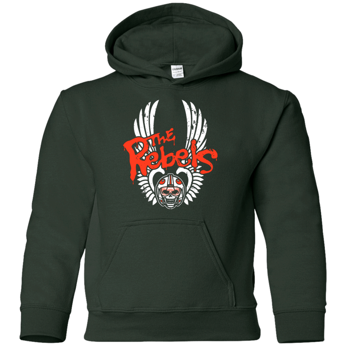 Sweatshirts Forest Green / YS THE REBELS Youth Hoodie
