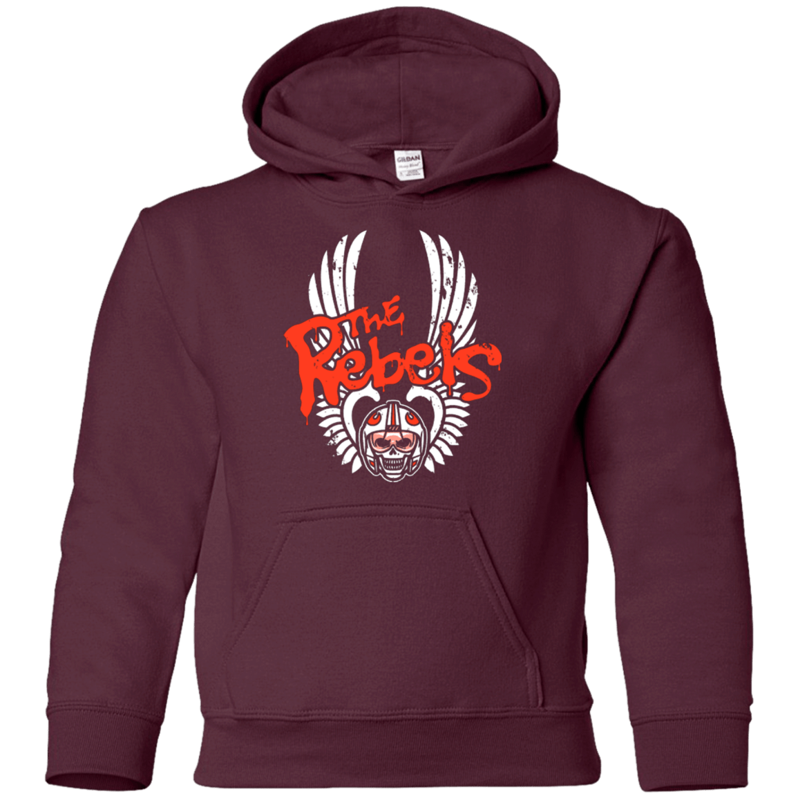 Sweatshirts Maroon / YS THE REBELS Youth Hoodie