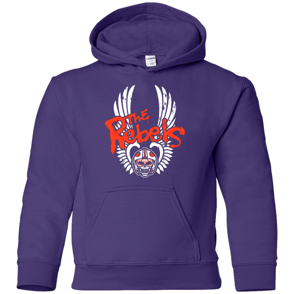 Sweatshirts Purple / YS THE REBELS Youth Hoodie