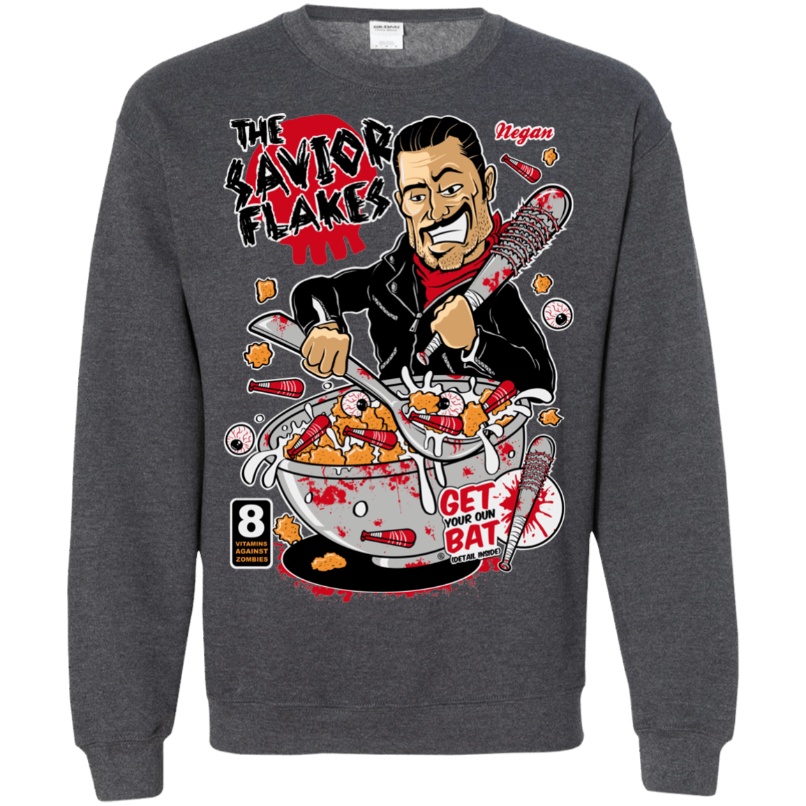 Sweatshirts Dark Heather / S The Savior Flakes Crewneck Sweatshirt