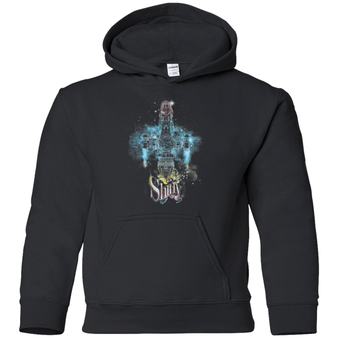Sweatshirts Black / YS The Shiniest Spaceship Youth Hoodie