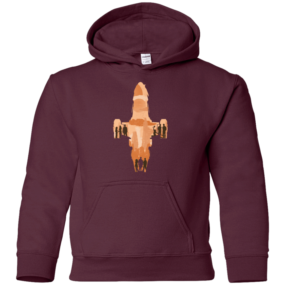 Sweatshirts Maroon / YS The Shiny Ship Youth Hoodie