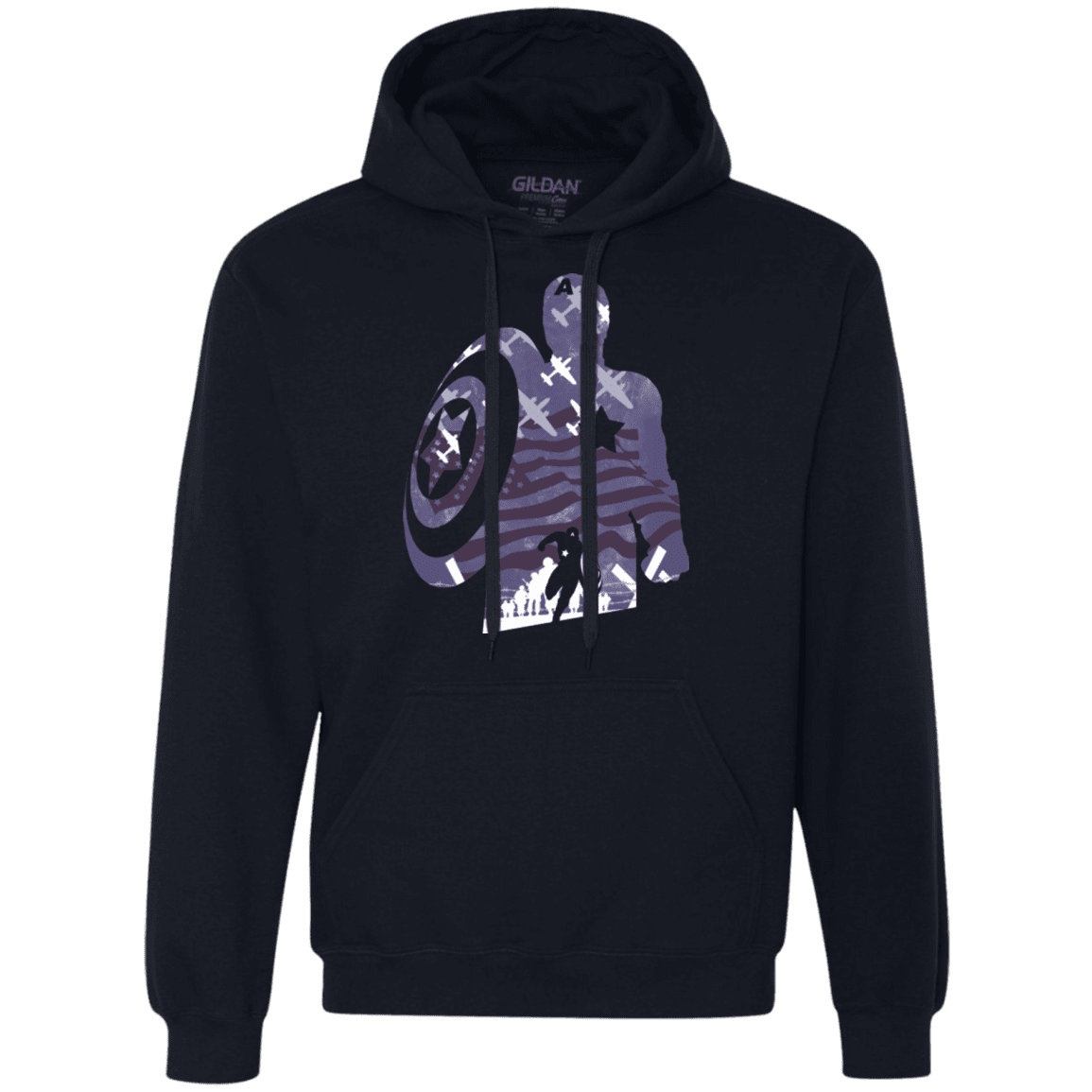 Sweatshirts Navy / Small The Soldier Premium Fleece Hoodie