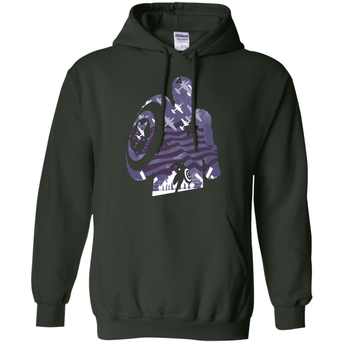 Sweatshirts Forest Green / Small The Soldier Pullover Hoodie