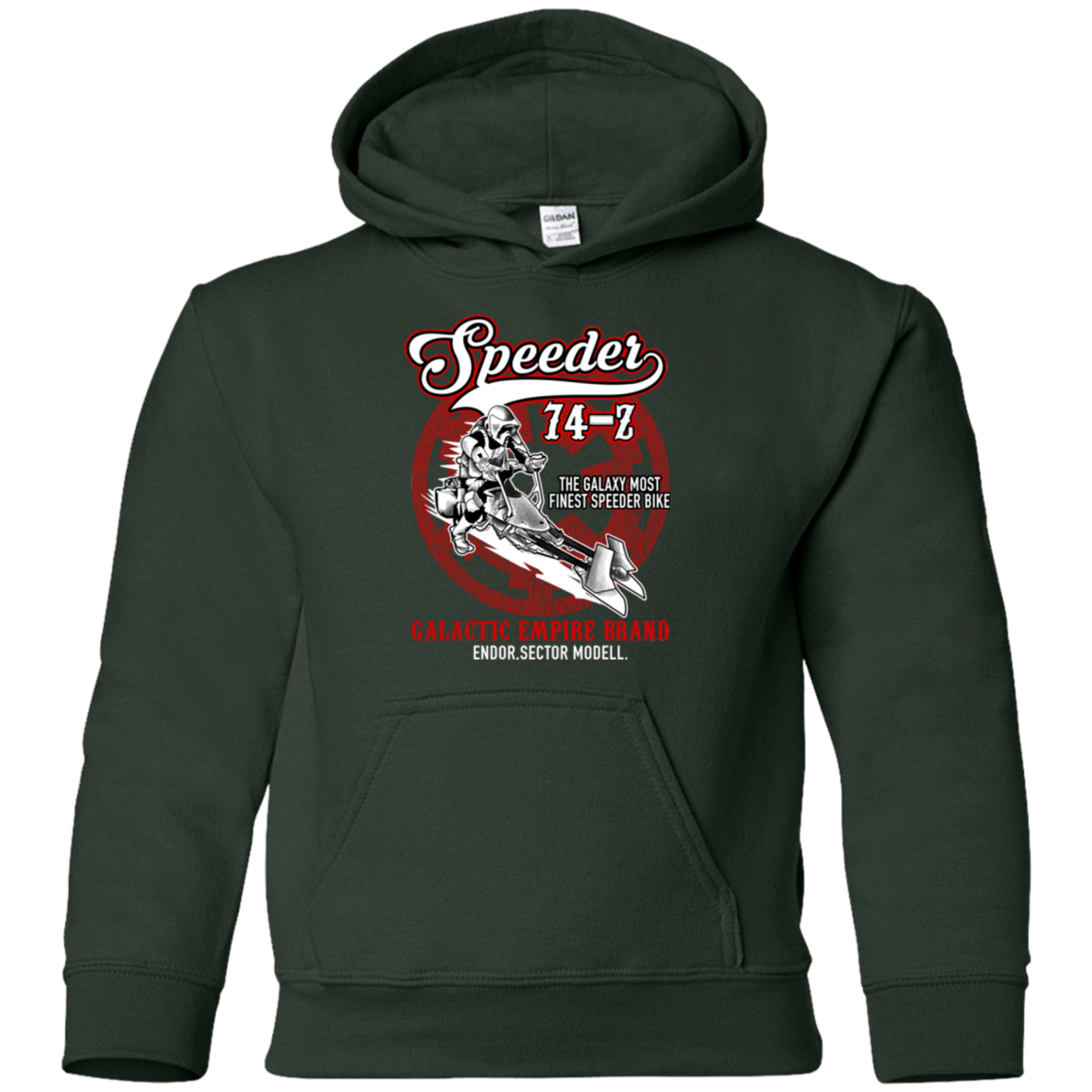 Sweatshirts Forest Green / YS The Speeder Youth Hoodie