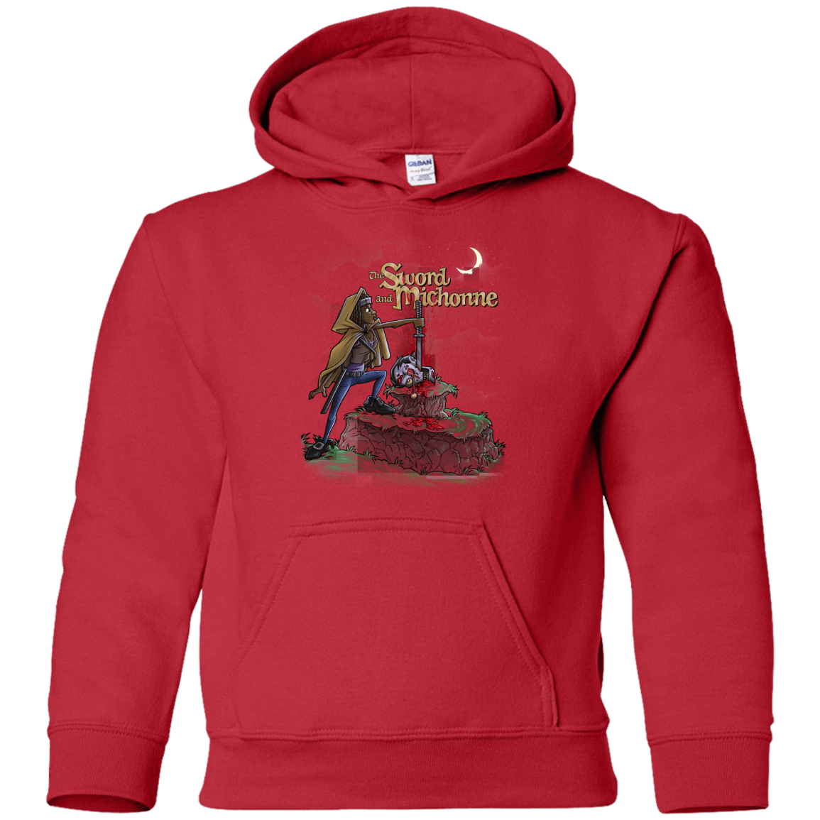 Sweatshirts Red / YS The Sword and Michonne Youth Hoodie