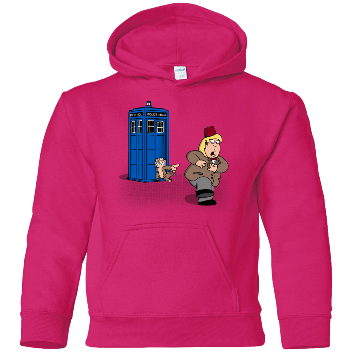 Sweatshirts Heliconia / YS The Tardis Monkey Youth Hoodie