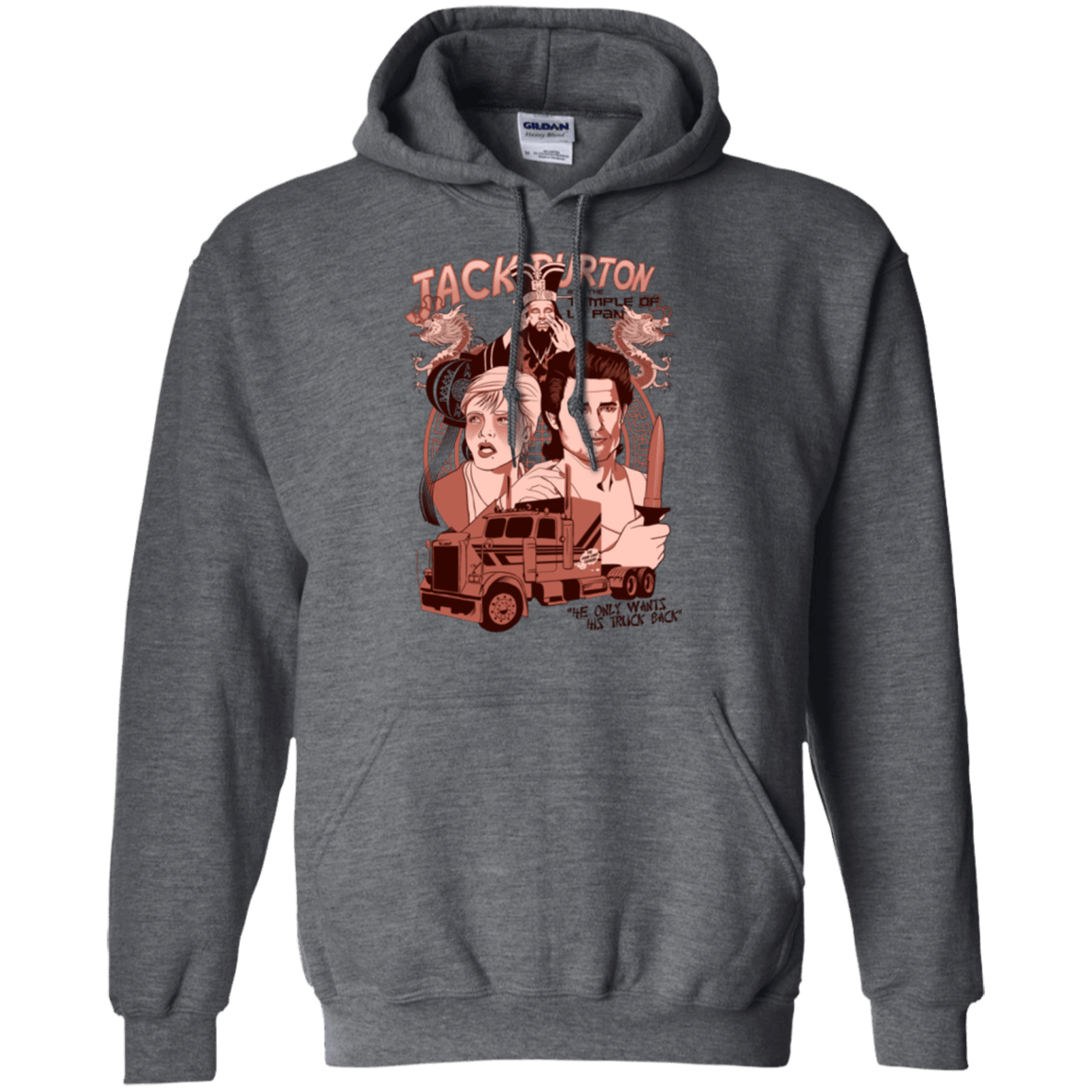 Sweatshirts Dark Heather / Small The Temple of Lo Pan Pullover Hoodie