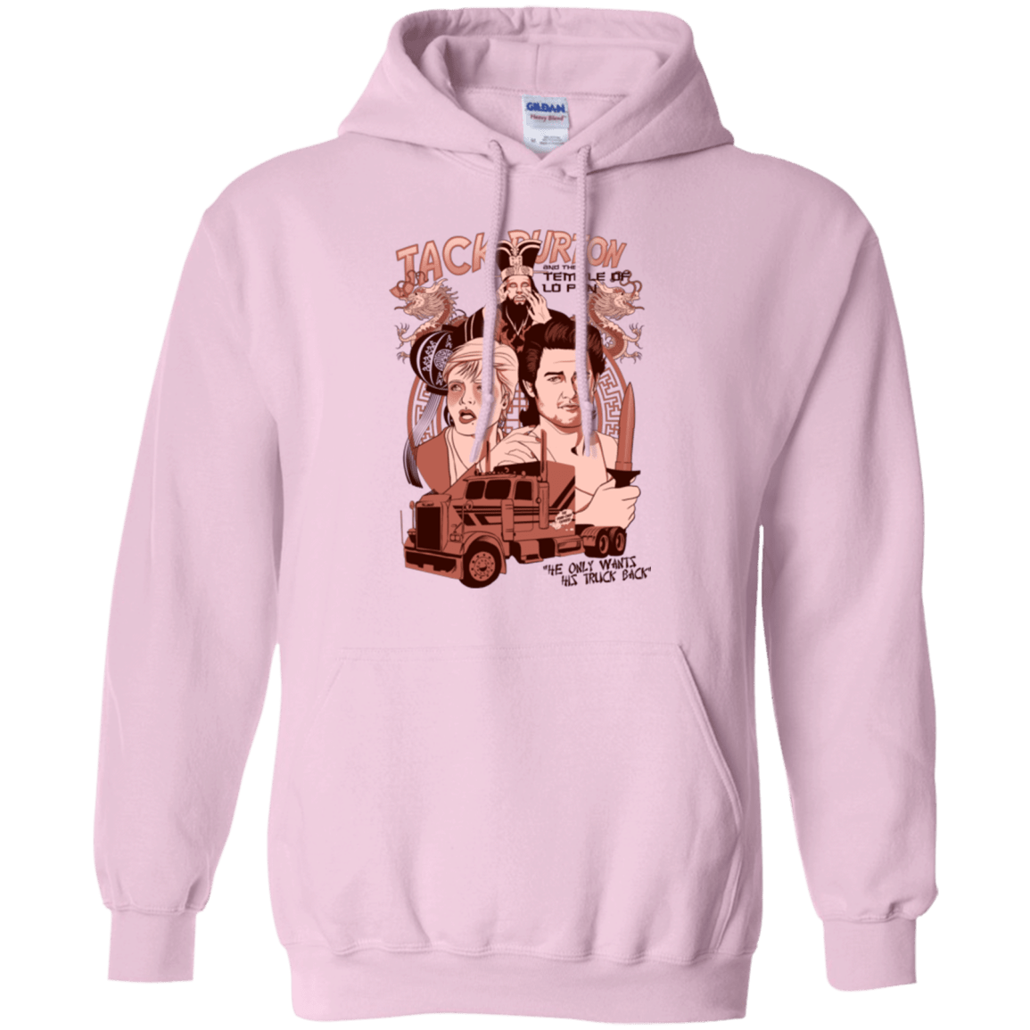 Sweatshirts Light Pink / Small The Temple of Lo Pan Pullover Hoodie