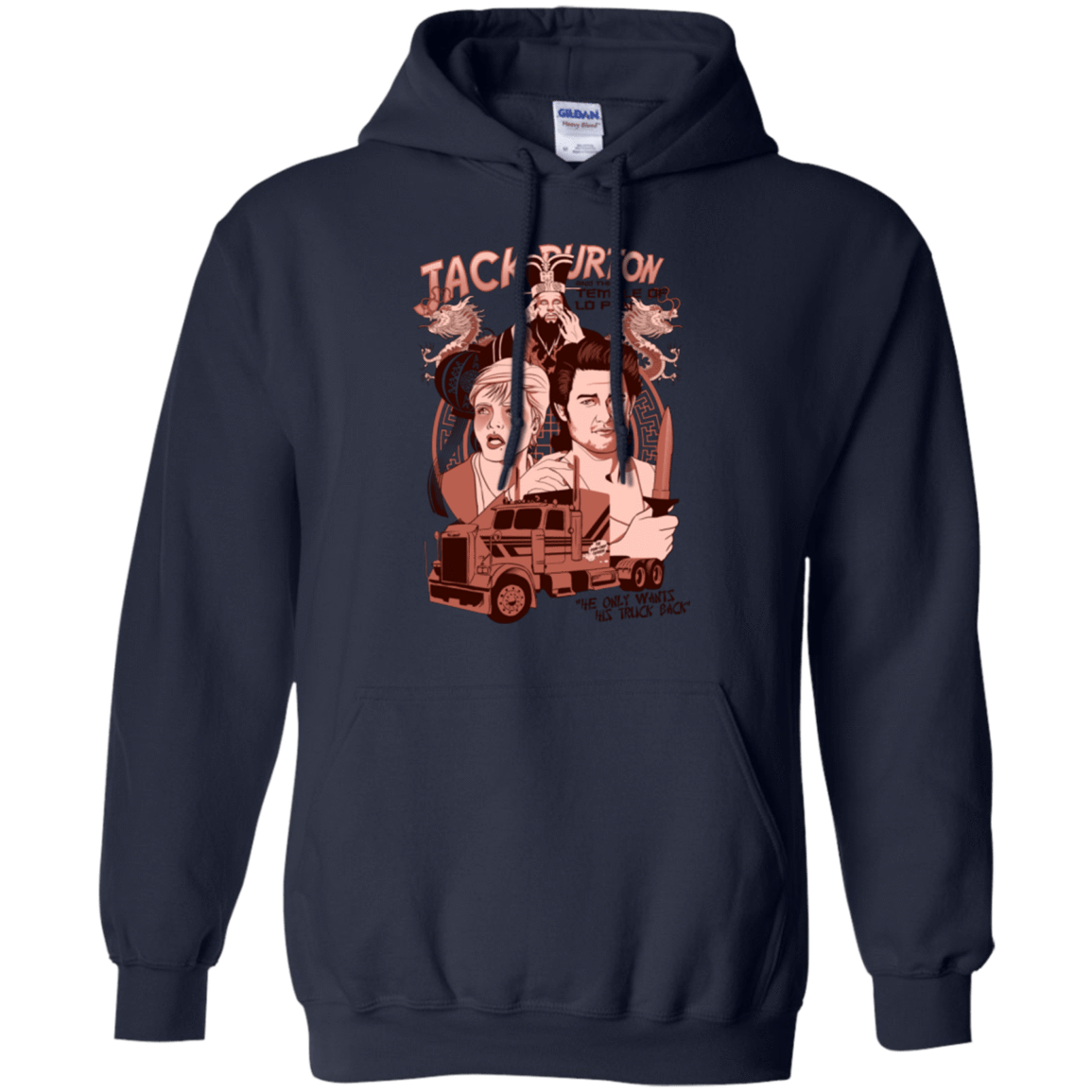 Sweatshirts Navy / Small The Temple of Lo Pan Pullover Hoodie