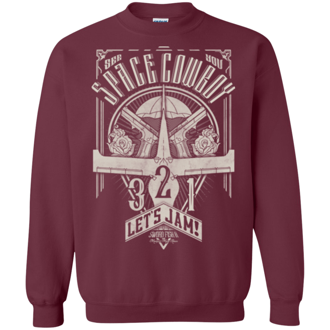 Sweatshirts Maroon / Small The Vintage Series - Space Cowboy Crewneck Sweatshirt