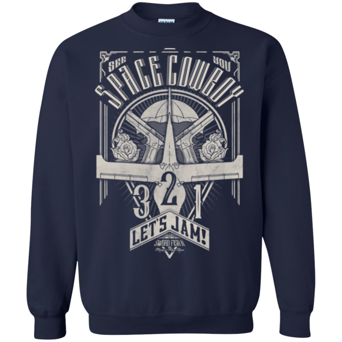 Sweatshirts Navy / Small The Vintage Series - Space Cowboy Crewneck Sweatshirt
