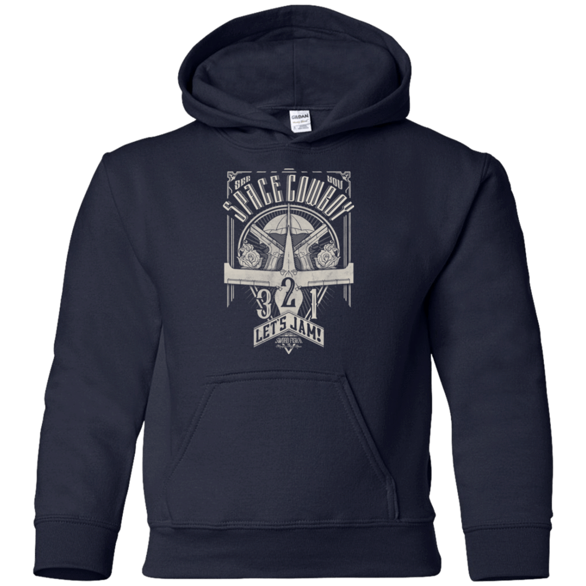 Sweatshirts Navy / YS The Vintage Series - Space Cowboy Youth Hoodie