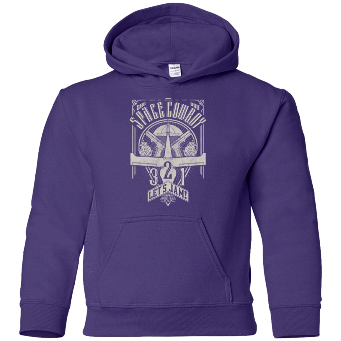Sweatshirts Purple / YS The Vintage Series - Space Cowboy Youth Hoodie